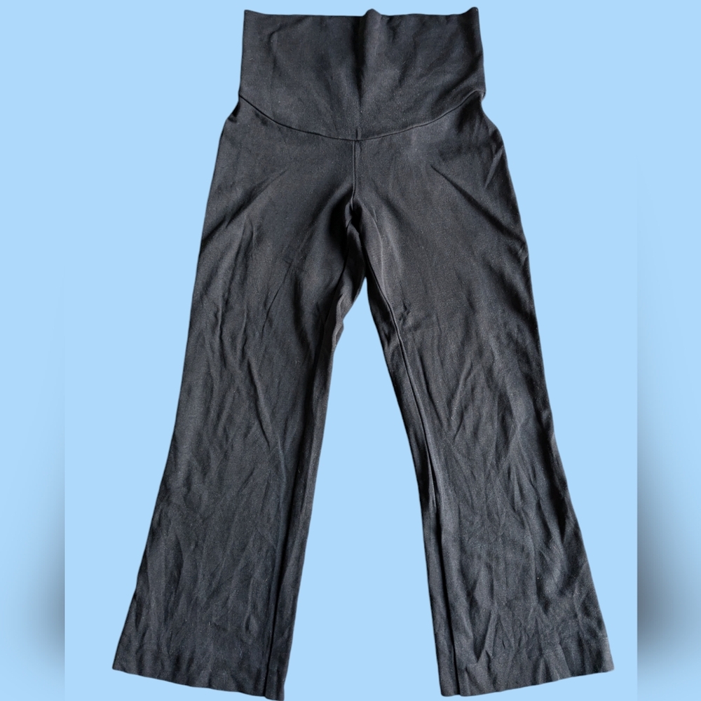 Boob Design Black Cropped Maternity Pants